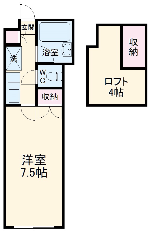 西山ハイツの間取り