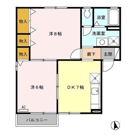 ジュネスハイム弐番館の間取り