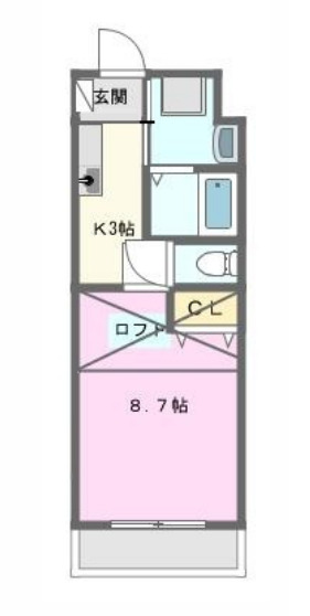 サウスルーム三島の間取り