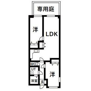 ゴールドパレス香流の間取り