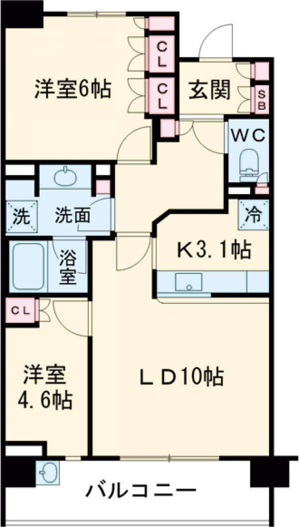 パークホームズ成増マークレジデンスの間取り