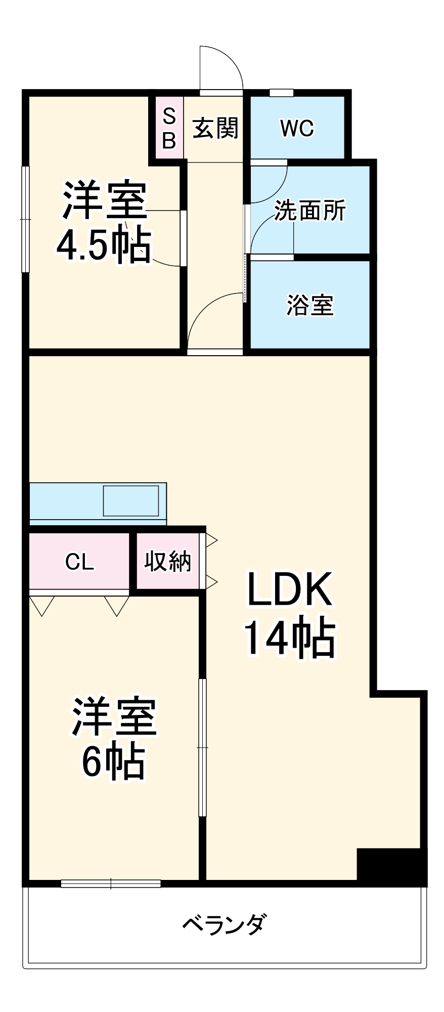 スカイライフ新宿の間取り