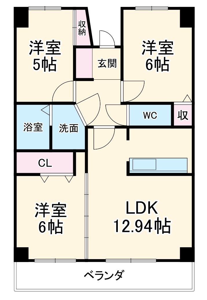 スカイライフ新宿の間取り