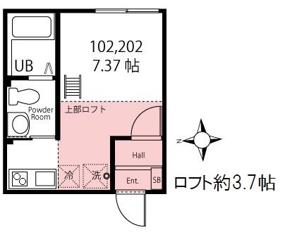 ハーミットクラブハウス綱島の間取り