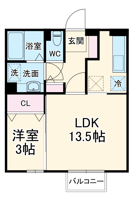 エスポワール 壱番館の間取り