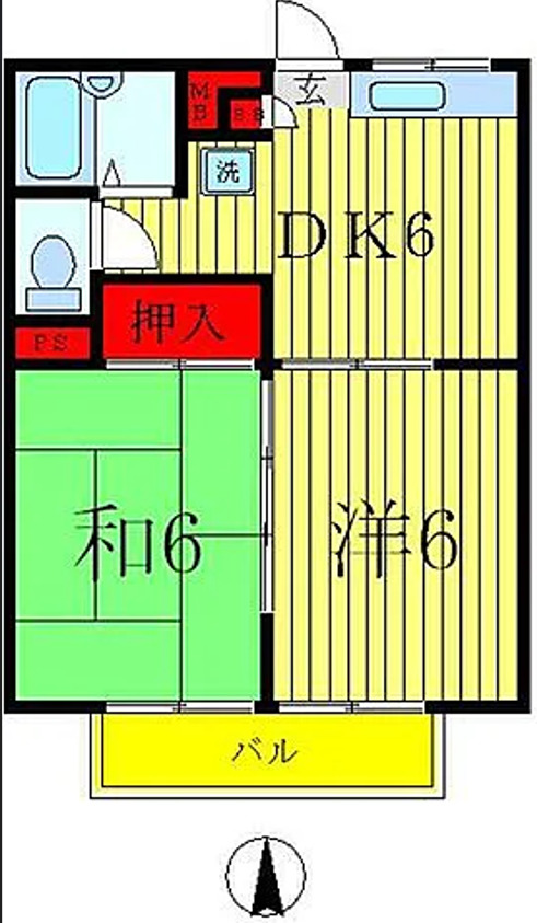 ユニティー・ハッコウの間取り
