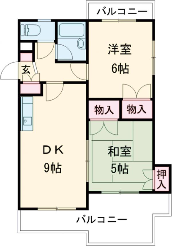 ハイツインディゴの間取り