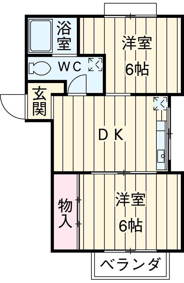 コーポエムの間取り