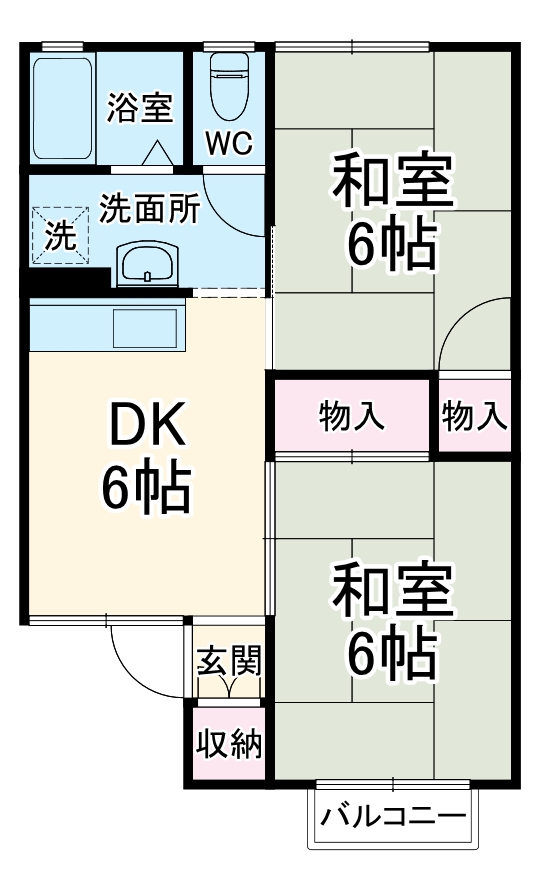 ハイツサウスヒルの間取り