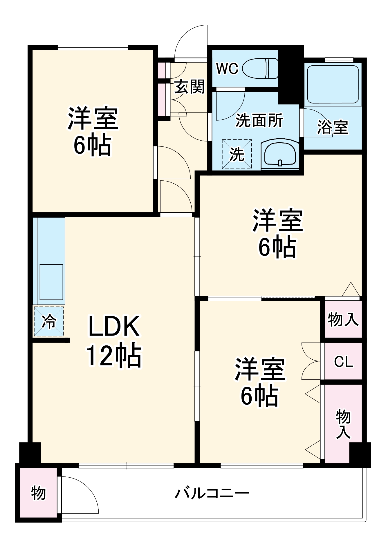 BELL GRAY K.1.の間取り