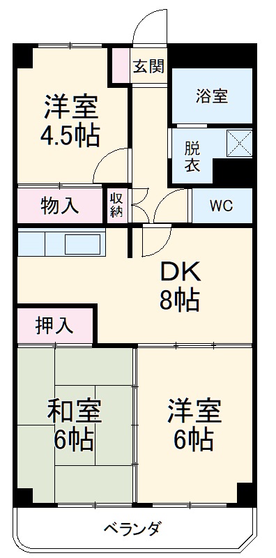 サンコート平和ヶ丘の間取り