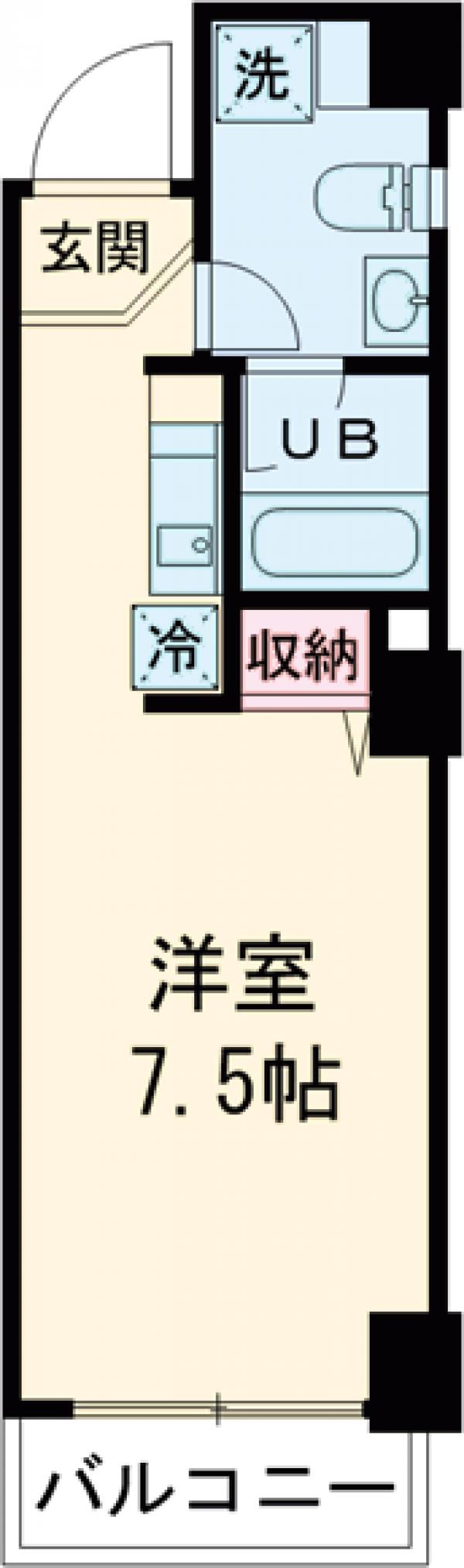 八幡町の完工年月(2008年2月)築の賃貸マンションの間取り