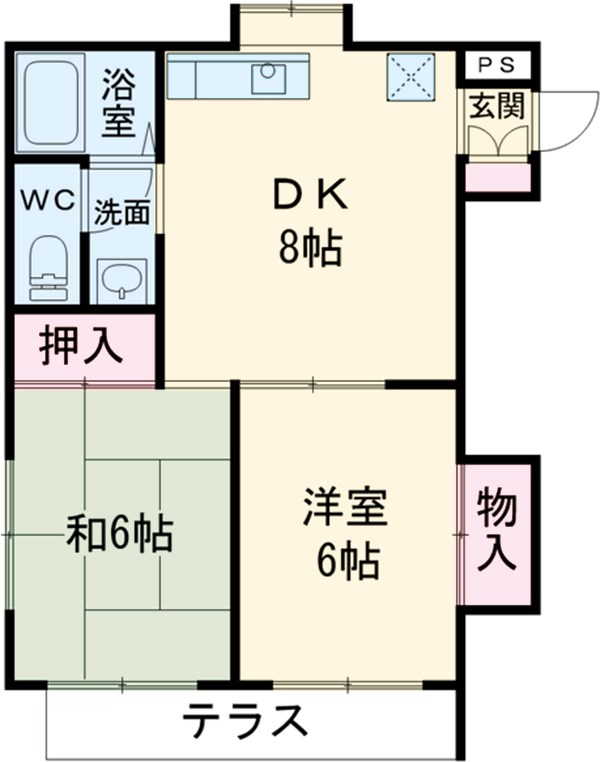 メゾンカラタチの間取り