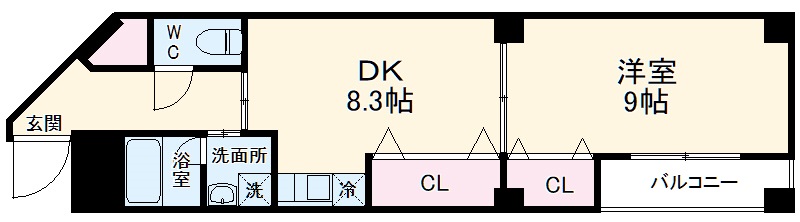 音羽壱番館ISSHAの間取り