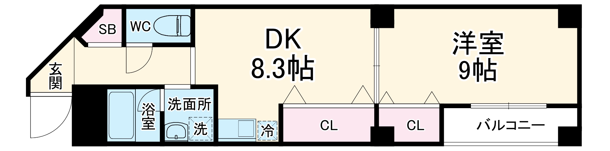 音羽壱番館ISSHAの間取り