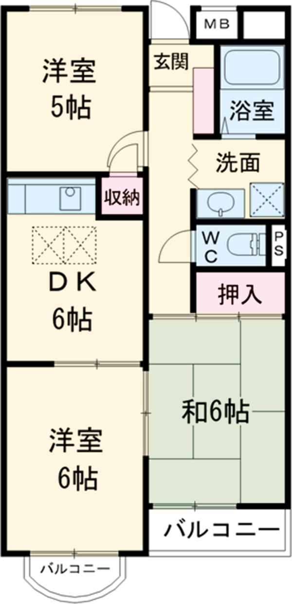 ロイヤルハイツ日和の間取り