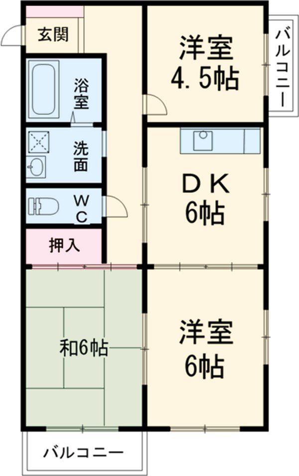 ロイヤルハイツ日和の間取り