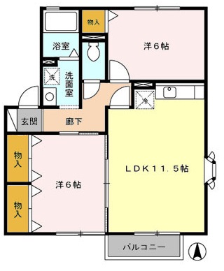 サンリールの間取り