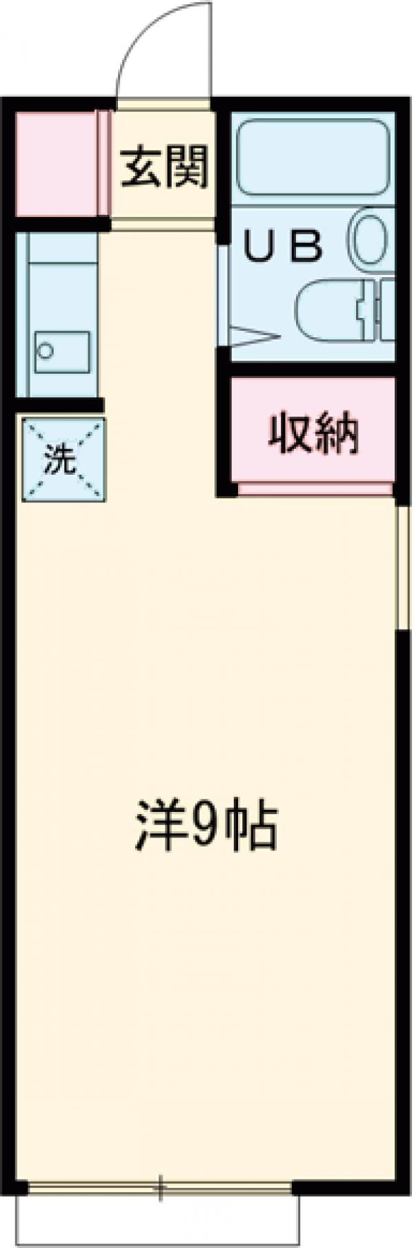 北野の完工年月(1991年3月)築の賃貸マンションの間取り