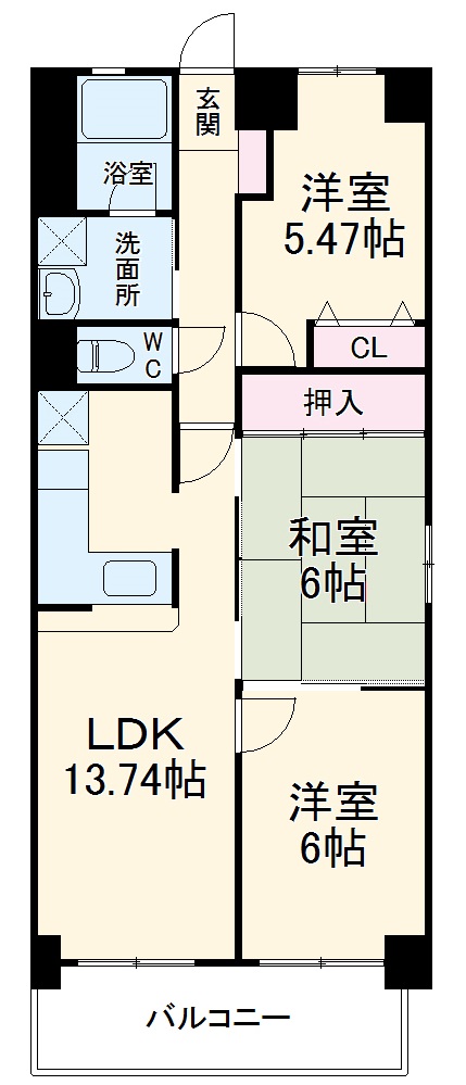 アソシア一社の間取り