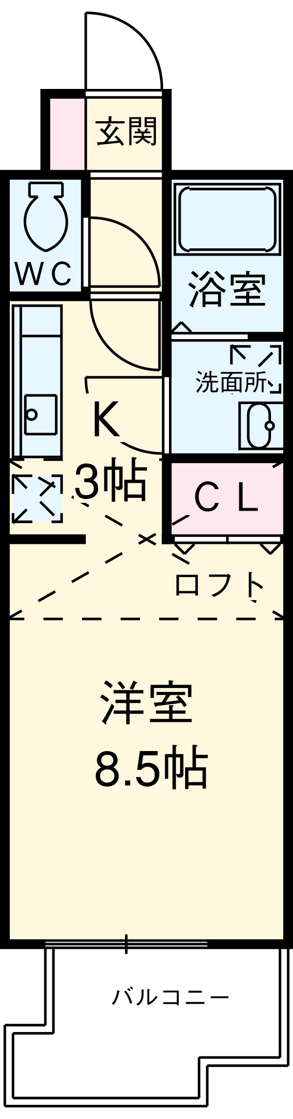 グリム覚王山の間取り
