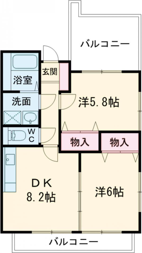 サザンパレスの間取り