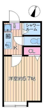 グランソレイユ亀有Cの間取り