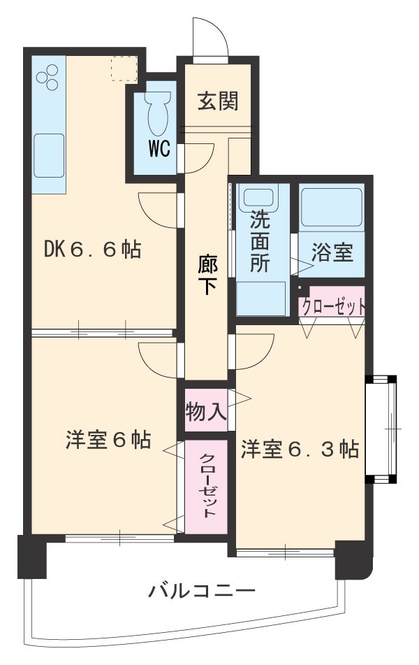 ベルメゾン花筐の間取り
