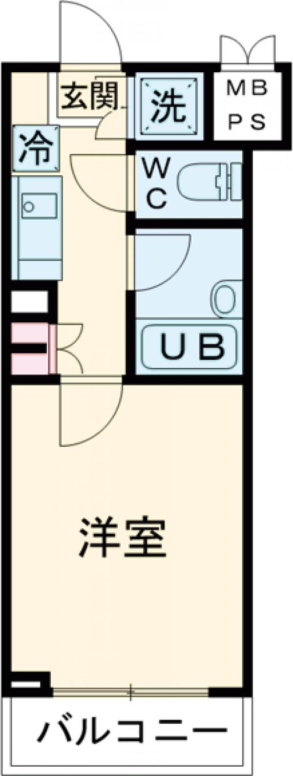 ルーブル早稲田六番館の間取り