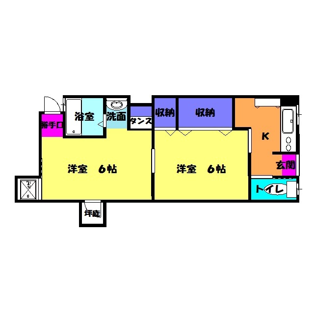 上浅田テラスハウスの間取り