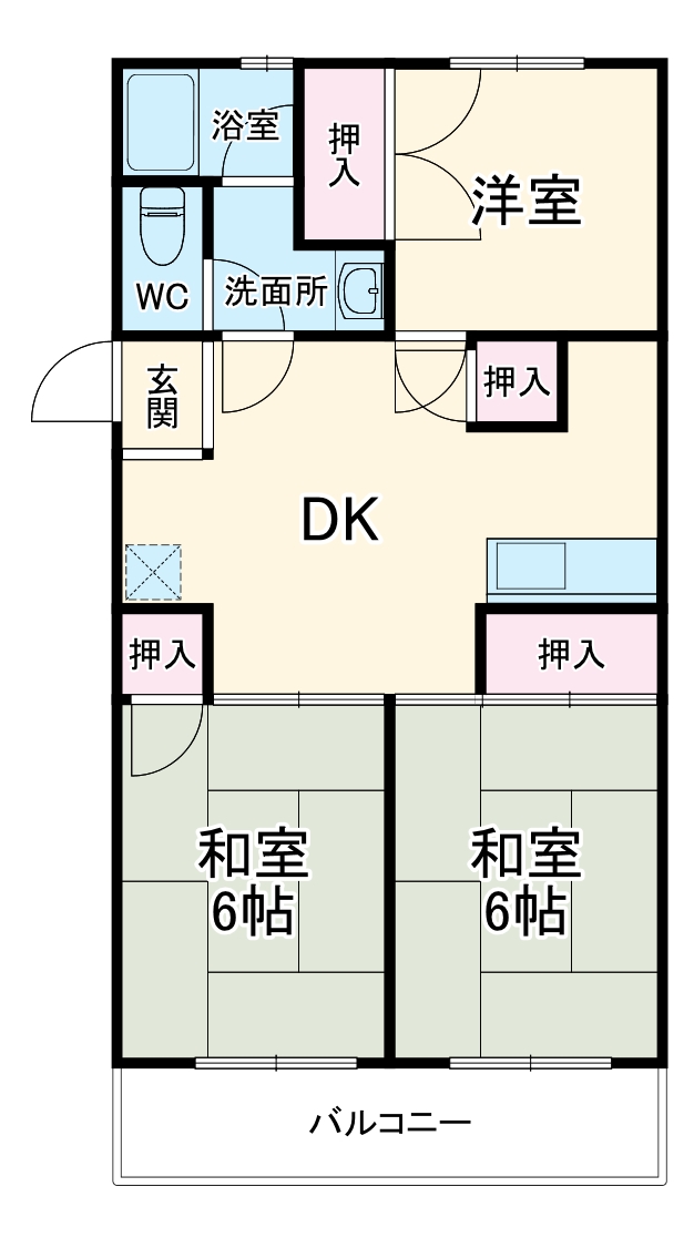 第1オーシャンビルの間取り