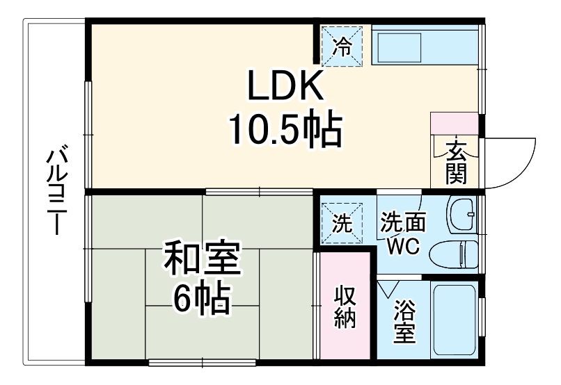 コーポ柳の間取り
