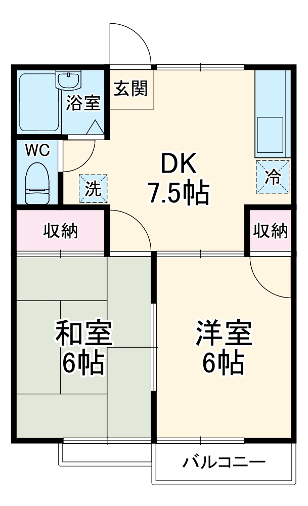 ハイツウエストサイドの間取り