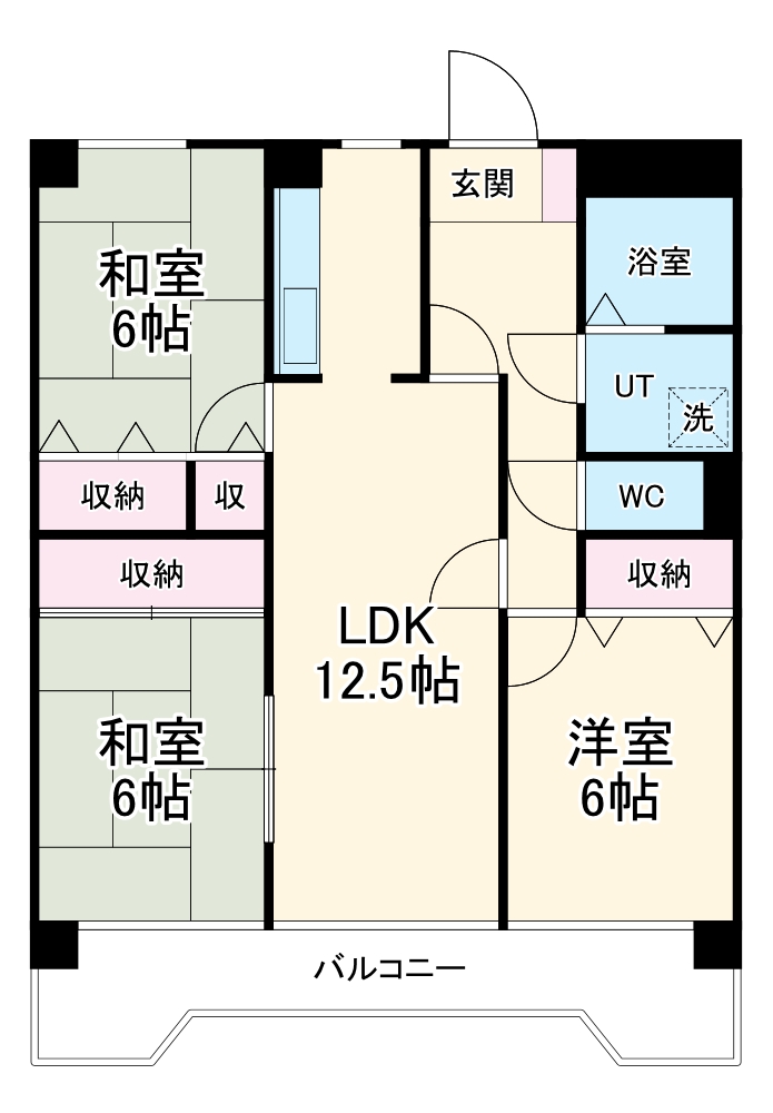 ふぁみーゆ月見坂の間取り