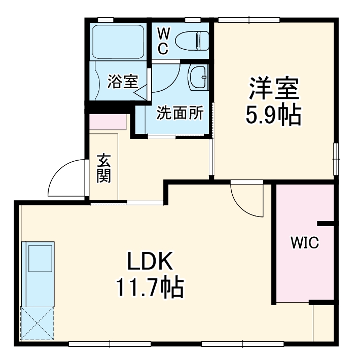 レイクステーシア Bの間取り