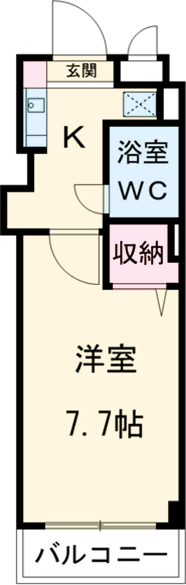 リトルフィールド市川の間取り