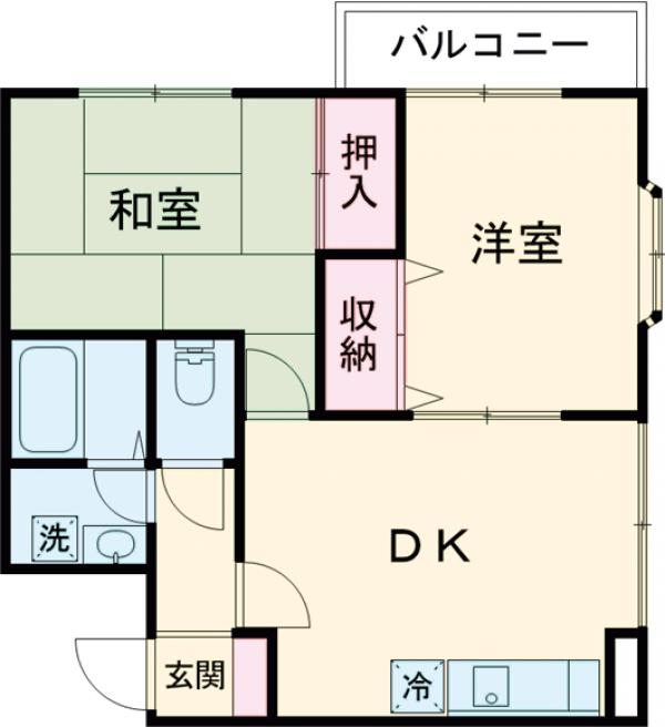 東四つ木の完工年月(1997年3月)築の賃貸マンションの間取り