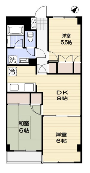 TSハイム市川の間取り