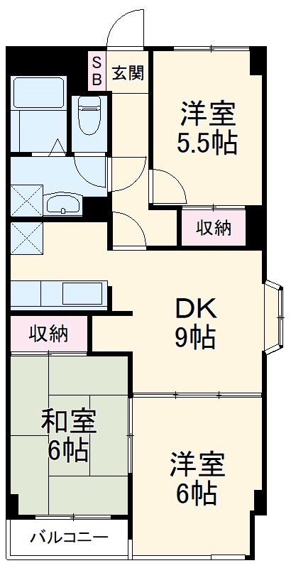 TSハイム市川の間取り