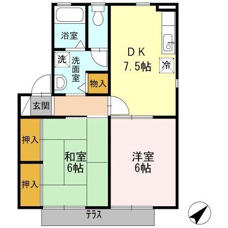フォレスト・ヴィラBの間取り