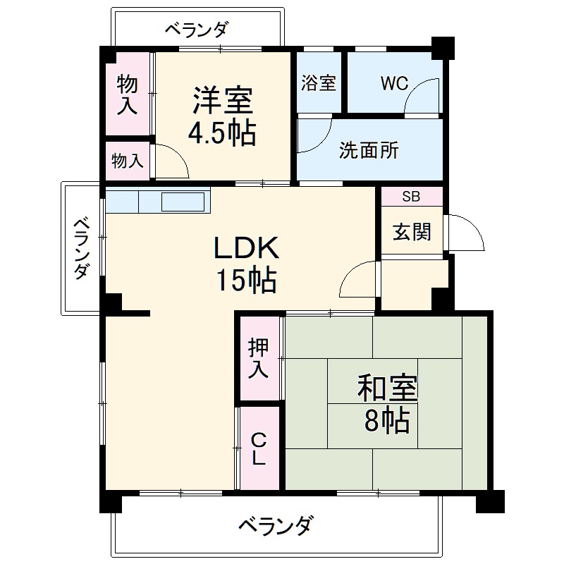 コーポ・ビークルの間取り