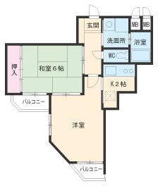 ラウムズ虹ヶ丘の間取り