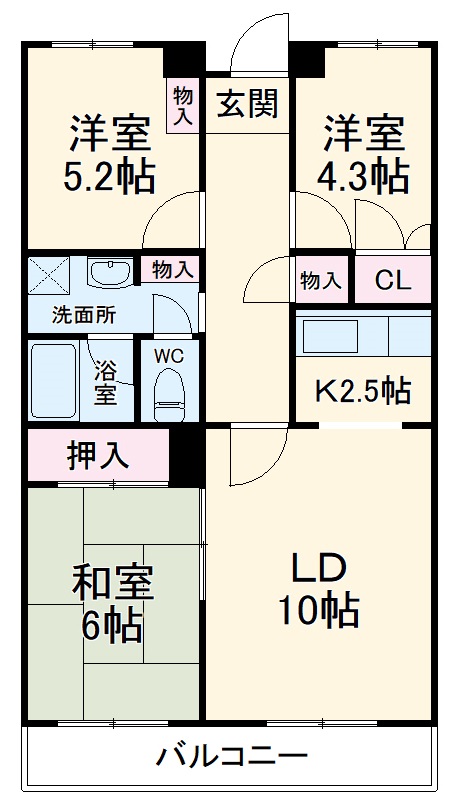 ブライトネス北鴻巣の間取り