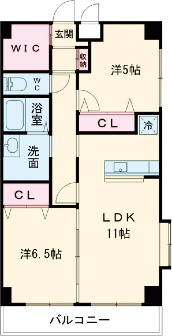 クープル南原の間取り