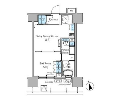 パークアクシス高田馬場の間取り