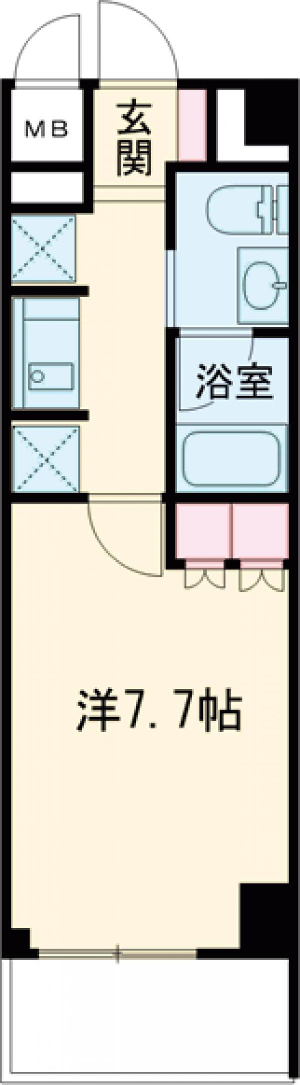 プラウドフラット仙川Ⅱの間取り