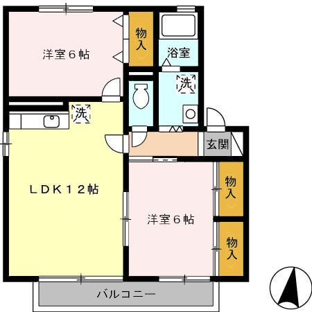 エストハウスＣの間取り