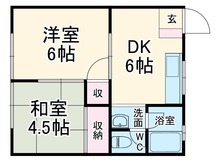 メゾンあずさの間取り