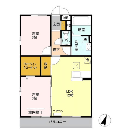 リビングゲートシティⅡの間取り