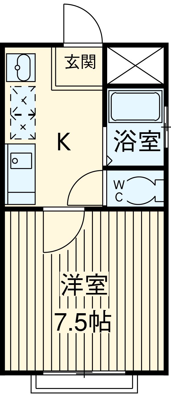 バルパレーアトリエⅢの間取り